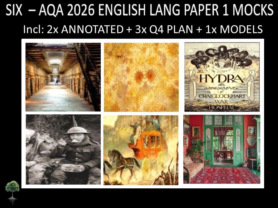SIX - AQA PAPER 1 | 2026 FULL MOCKS | ANNOTATED | Q4 PLAN | MODELS