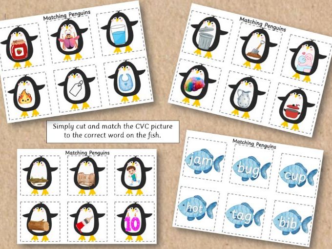 CVC Penguin Fish Matching
