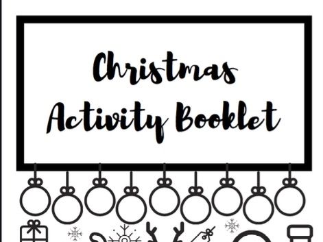 Christmas Themed Activity Pack Booklet