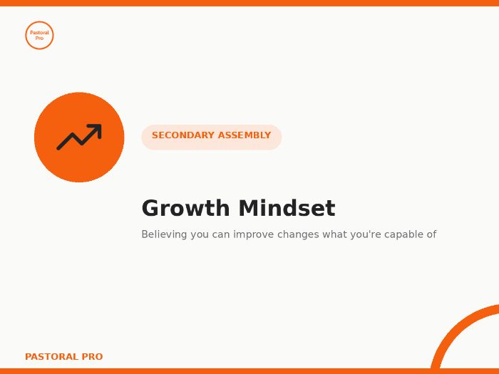 Growth Mindset Assembly — Ready-to-Deliver Secondary PowerPoint