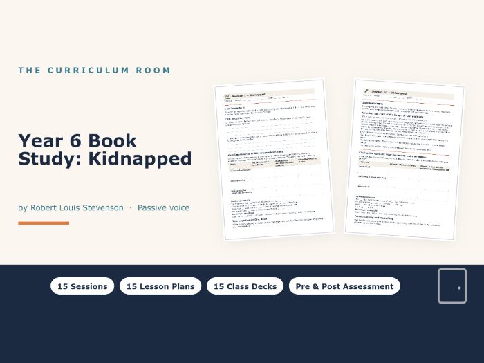 Kidnapped Whole-Class Reading Unit: 15 Lessons, Slides & Worksheets | Year 6