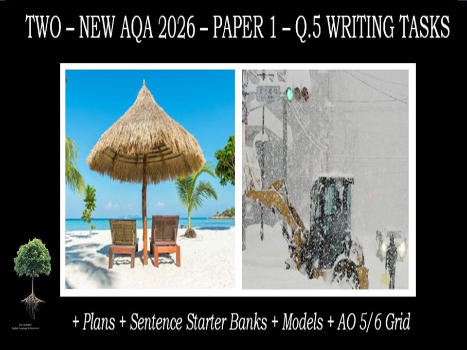 QUESTION 5 - TWO FULL WRITING TASKS | 2026 PAPER 1 | PLANS | AO GRID | MODELS