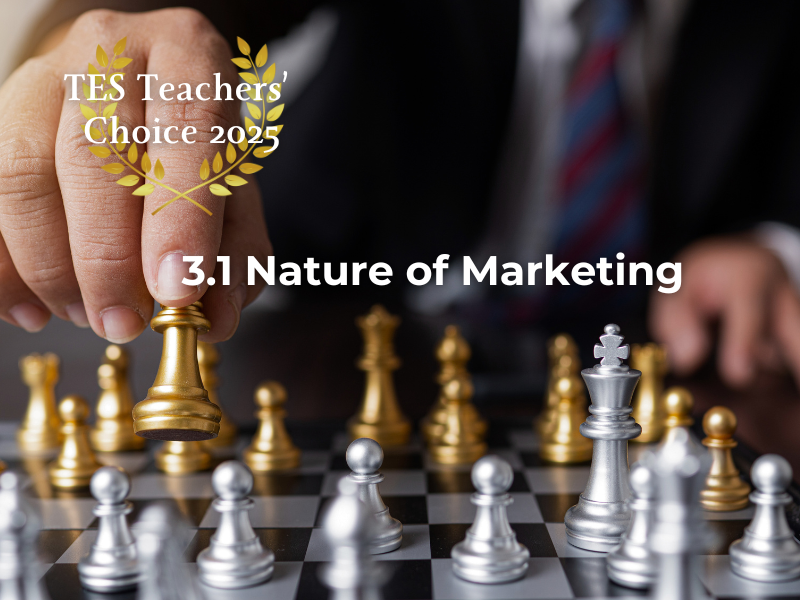 Cambridge AS Business Nature Marketing PowerPoint 2026-2028 Exams Complete Unit 3.1 9609