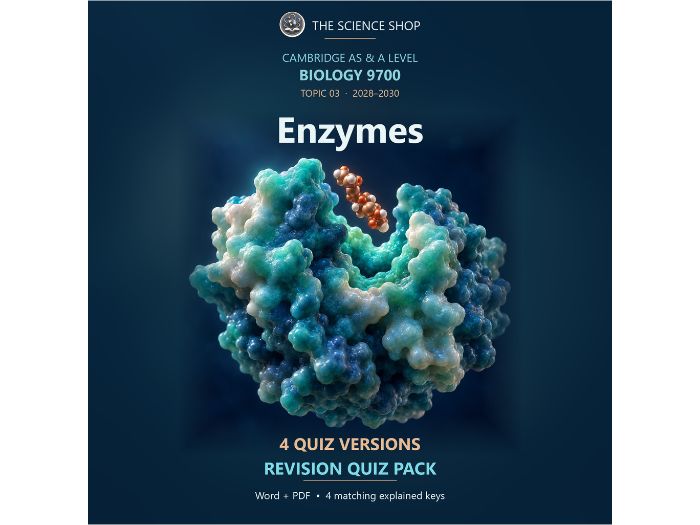 Enzymes | Cambridge AS Biology 9700 | 4 Revision Quizzes