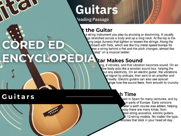 Guitars Reading Comprehension Passage - Cored Ed Encyclopedia