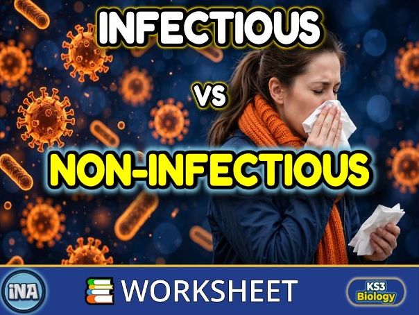 Infectious and Non-Infectious Diseases - KS3 Biology Worksheet