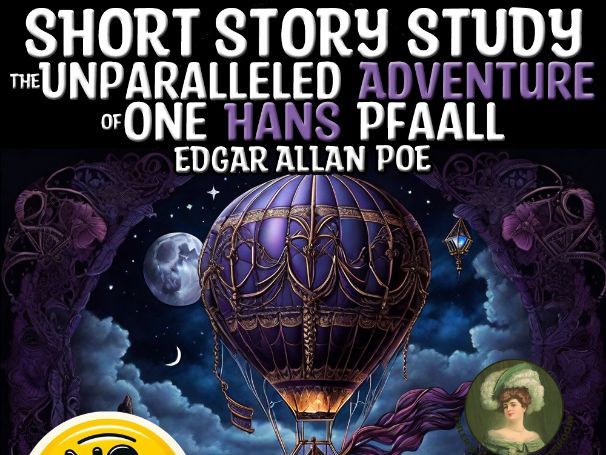 Hans Pfaall by Edgar Allan Poe | Science Fiction Unit & Q&A Sub Plan
