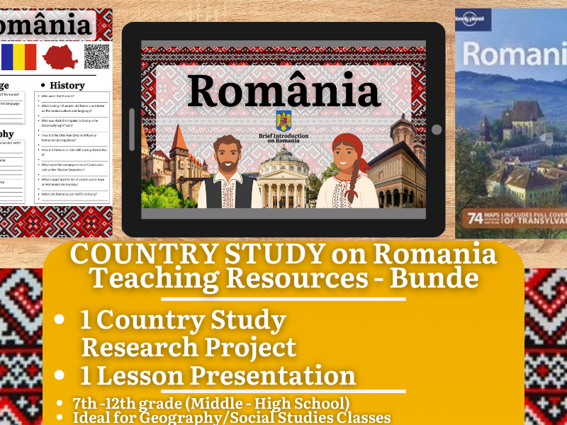 Country Study Teaching Resources - Romania - Social Studies + Geography
