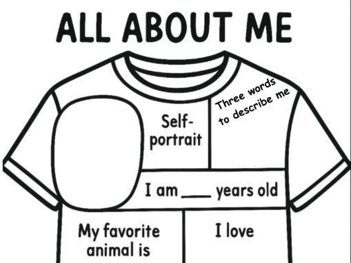 All About Me T-shirt design -First Day/ Back to School