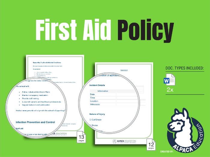 First Aid Policy & Compliance Toolkit for UK Primary Schools