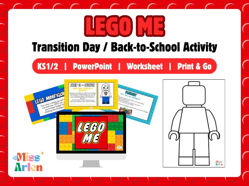 LEGO-Style 'Minifigure You' Transition & Back to School Activity Lesson Pack (KS1 & KS2)