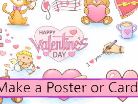 Make a Valentine's Card or Poster Freebie