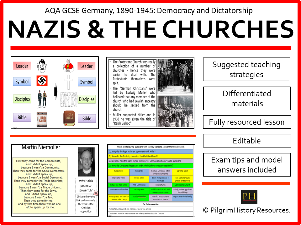AQA GCSE Germany 1890-1945: Nazi Religious Policies & the Churches