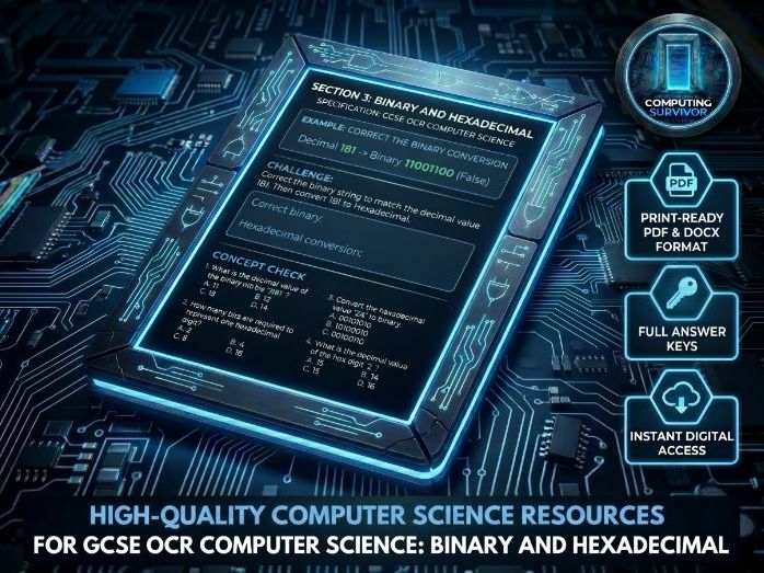 Binary and Hex - 50+ Graded Questions