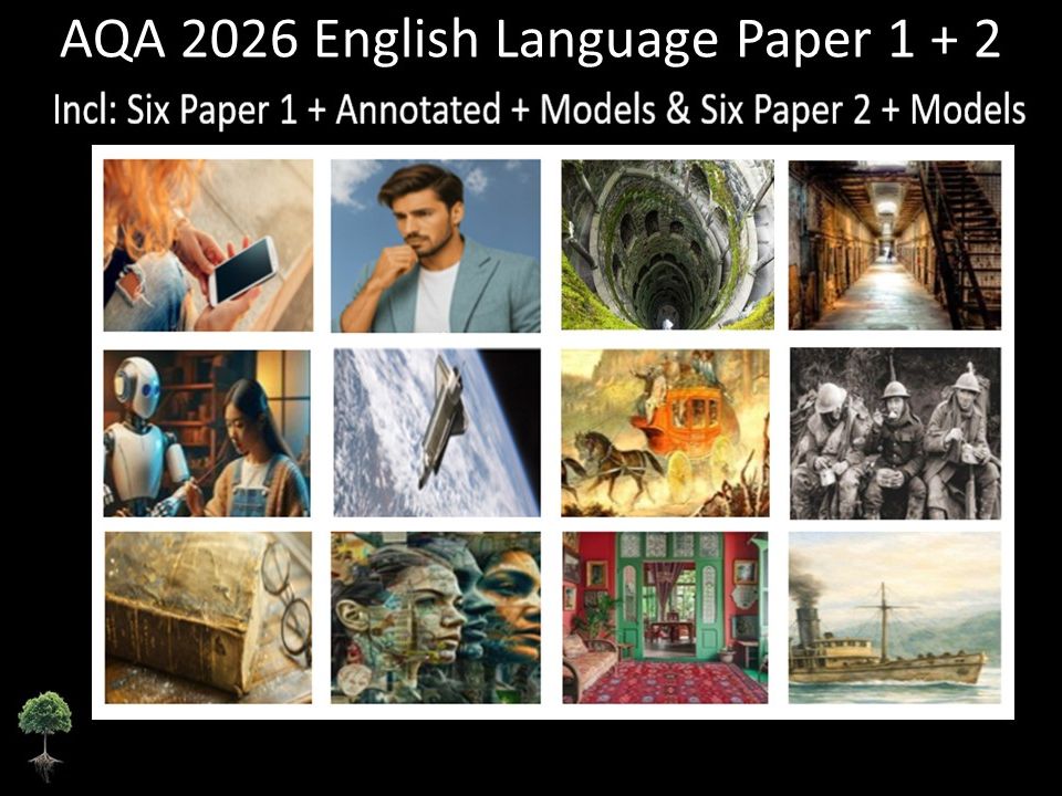 Twelve AQA 2026 English Language Paper 1 & 2 | Annotated, Models