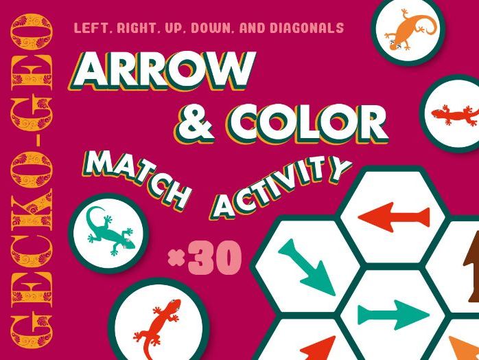 Arrow & Color Match Activity | Following Directions