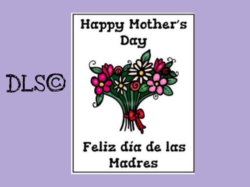 Bilingual Mother's day packet / Paquete bilingüe del día de la Madre.