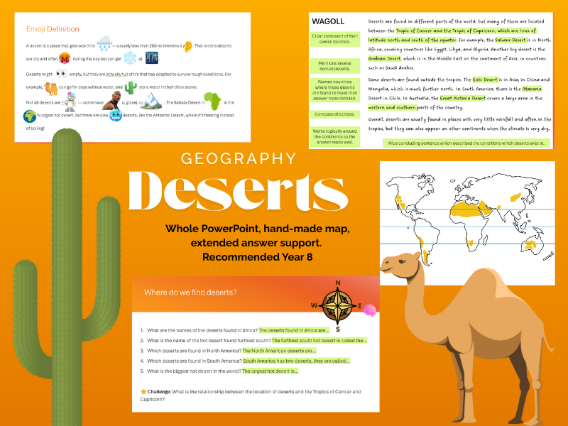 What is a desert? Year 8 Geography Lesson