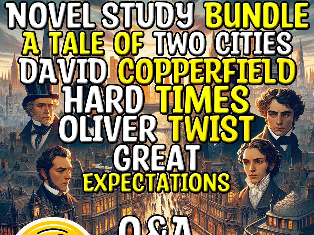 Tale of Two Cities & David & Hard & Oliver & Great Q&A Analysis Bundle