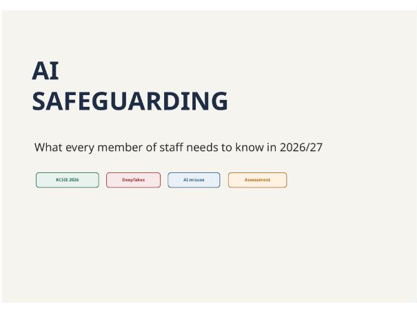 AI Safeguarding Staff CPD | KCSIE 2026 | Deepfakes, AI Misuse & Assessment