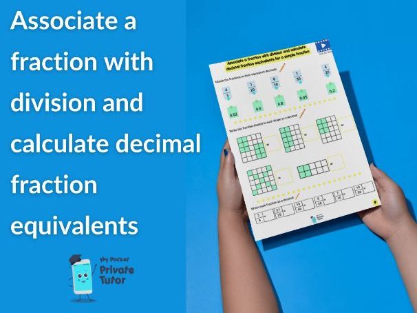 Associate fractions with division