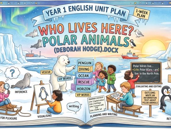 Year 1 English Unit Plan Who Lives Here? Polar Animals (Deborah Hodge)