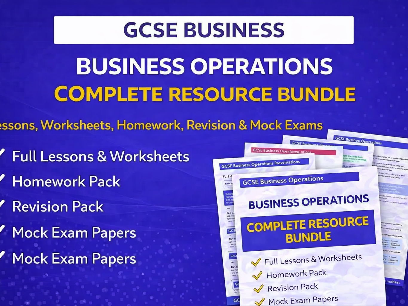 GCSE Business Operations Ultimate Bundle