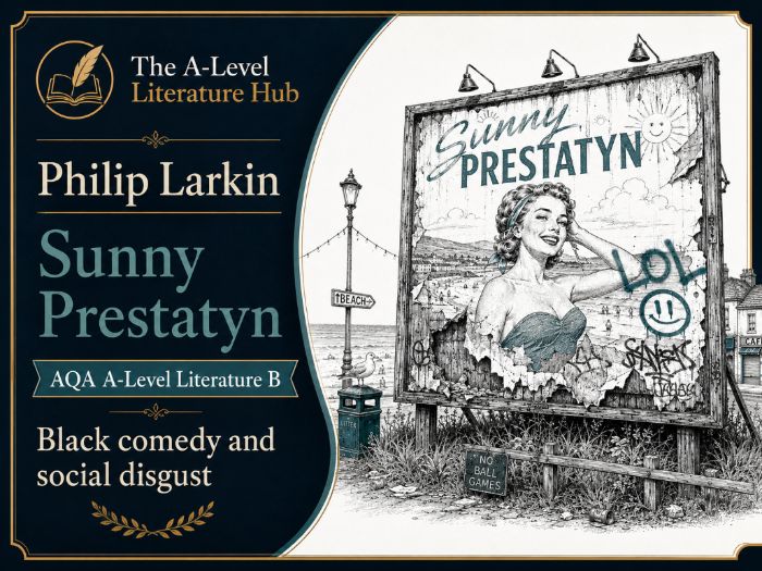 Philip Larkin: Sunny Prestatyn – AQA A-Level Aspects of Comedy | Complete Teaching PowerPoint