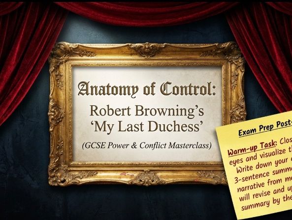 My Last Duchess by Robert Browning | AQA Power and Conflict Anthology | GCSE