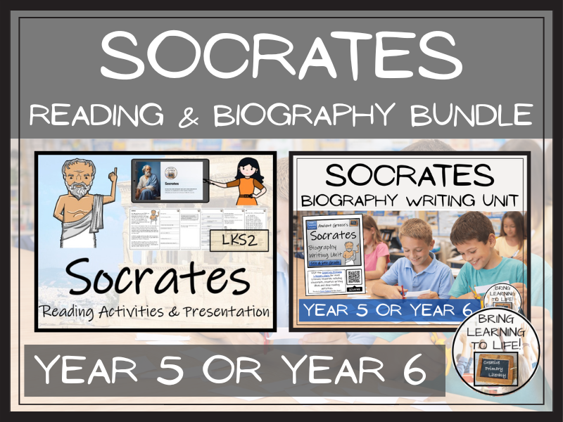 Socrates Reading Comprehension & Biography Bundle | UKS2