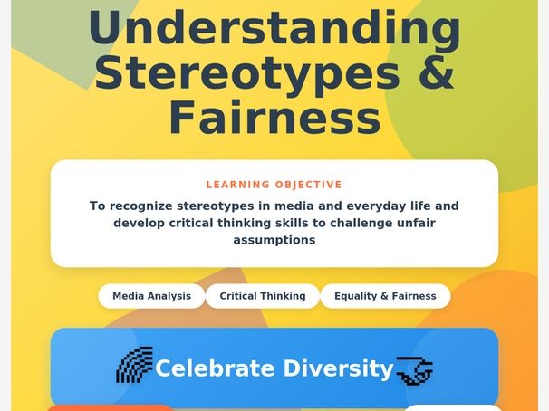 What Are Stereotypes? – PSHE  Lesson Pack (Primary)