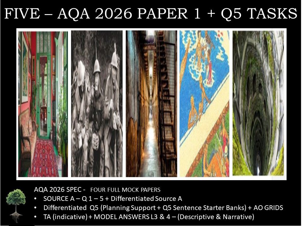 FIVE - PAPER 1 | 2026 FULL MOCKS | Q5 TASKS