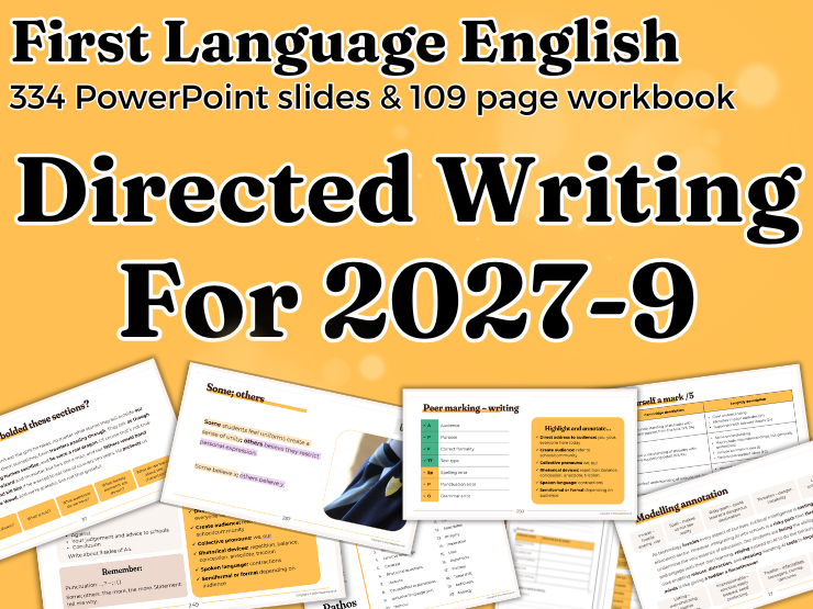 Directed Writing 2027: Full Unit for IGCSE First Language English 0500/0990