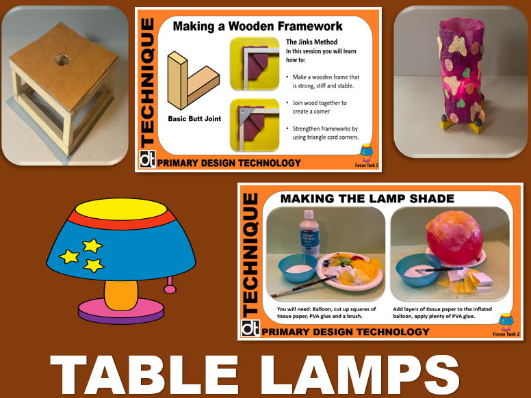 Design Technology - Table Lamps (Lower Key Stage 2)