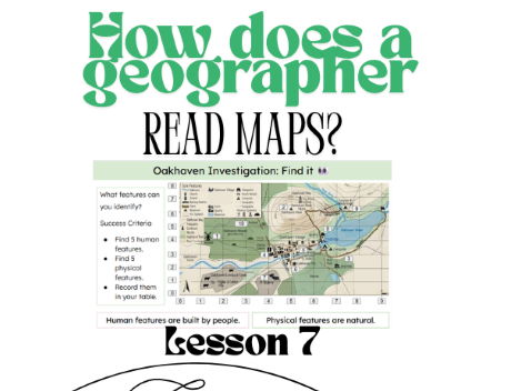KS3 Geography - Lesson 7 - How do Geographers read maps? OS Map Symbols, references, investigation!