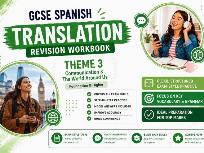 GCSE Spanish Translation Revision – Theme 3: Communication & The World Around Us | Foundation - High