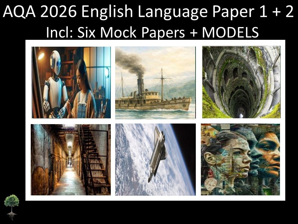 Six AQA 2026 GCSE English Language Paper 1 + 2 Mocks | Models