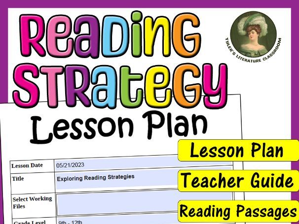 Reading Strategies Unit Sub Plan Independent Work No Prep