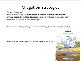 AQA GCSE Geography Climate change:  Four lessons.