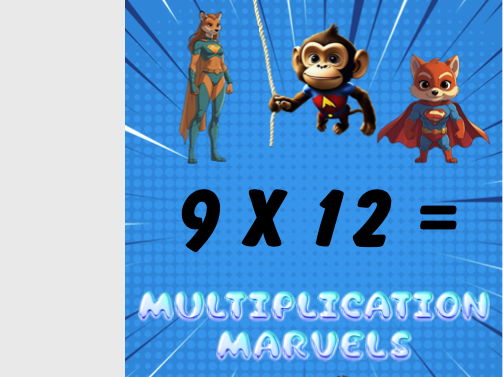 Times tables card game / flashcards