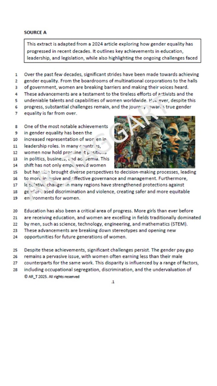 One AQA 2026 English Language Paper 2 Mock | Q4 Plan - (Equ) | Teaching ...