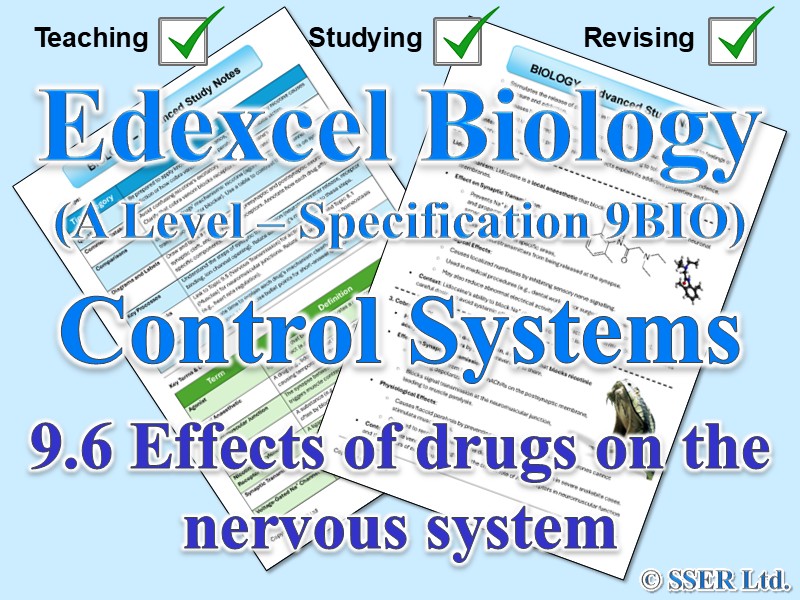 BIOA_EDX Topic Notes: 9.6 Effects of drugs on the nervous system