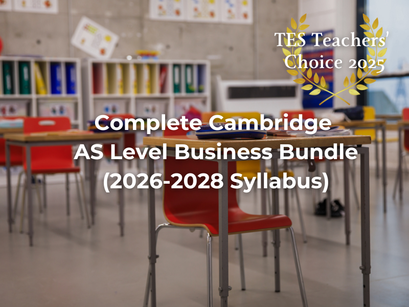 Cambridge AS Level Business Studies (9609) Complete Teaching Bundle | 19 Editable PowerPoint Lessons | 2026–2028 Syllabus