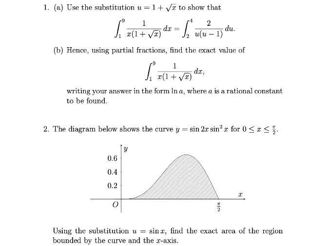Structured integration Y13 A level Maths