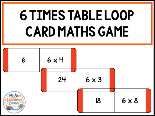 6 Times Tables Loop Cards Maths Game