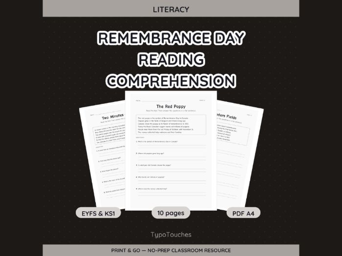 Remembrance Day Reading | 10 pp