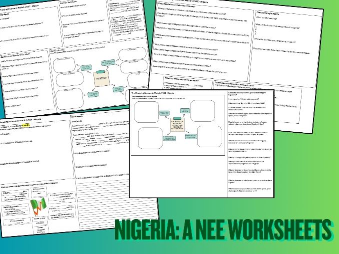 Nigeria: A NEE Worksheets (AQA GCSE Geography)