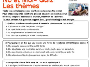 No et moi Quiz les thèmes (2 quiz + answers)