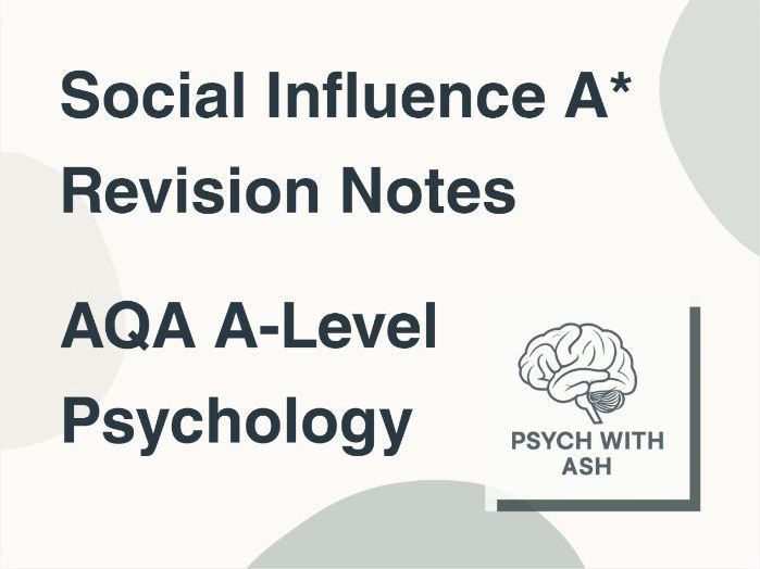 Social Influence: AQA A-Level Psychology A* Revision Notes