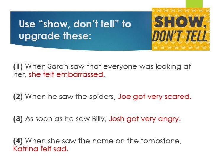 Gothic Lesson - Show, Don't Tell (Year 8)